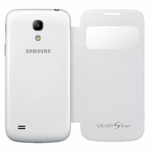 Galaxy S4 Mini i9190 ile Uyumlu S View Cover Kılıf Beyaz EF-CI919BWEGWW
