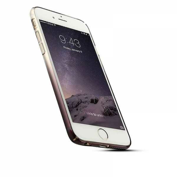 Baseus iPhone 6S Plus / 6 Plus ile Uyumlu Gradient Color Kılıf Siyah
