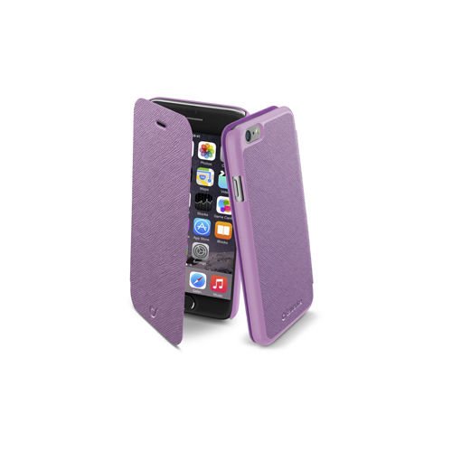 Cellular Line iPhone 6 ile Uyumlu Book Color Kapaklı Kılıf Mor