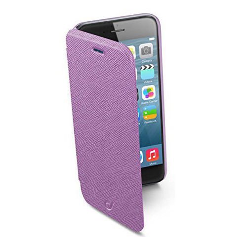 Cellular Line iPhone 6 ile Uyumlu Book Color Kapaklı Kılıf Mor