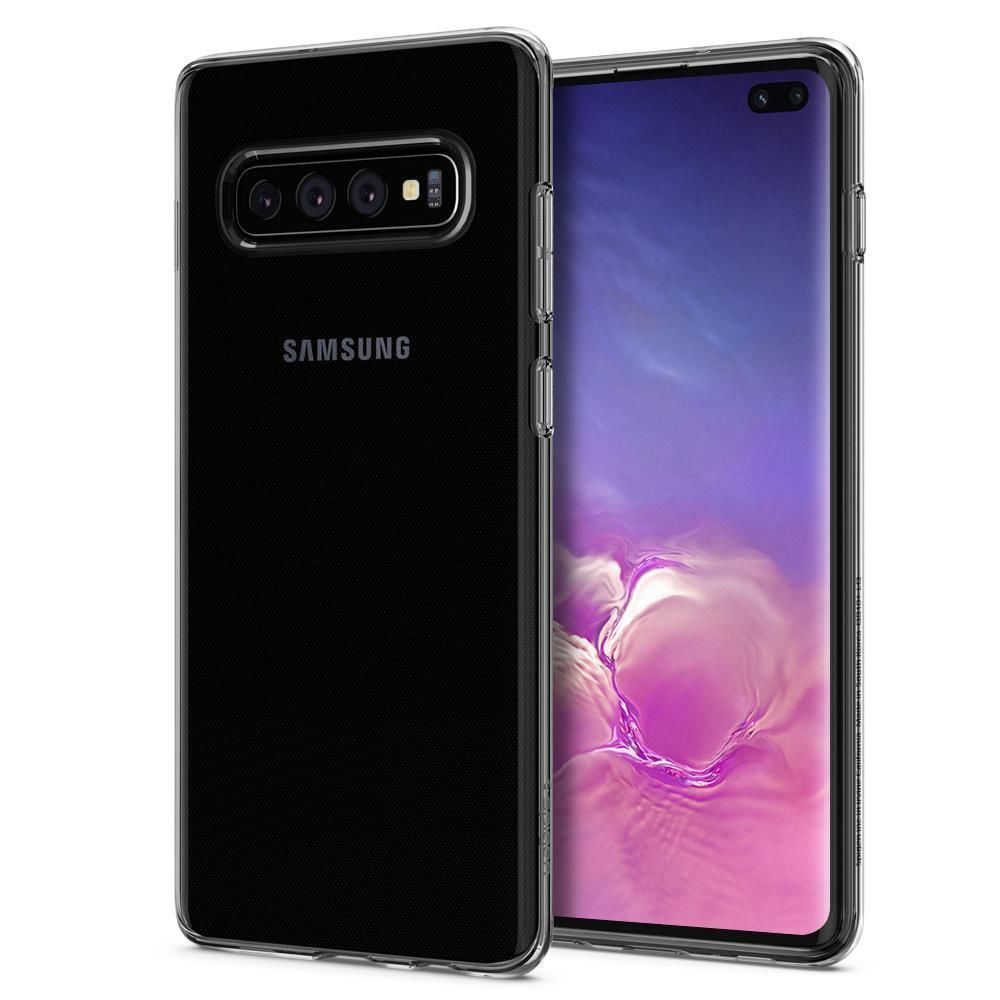 Spigen Galaxy S10 Plus ile Uyumlu Kılıf, Liquid Crystal Crystal Clear