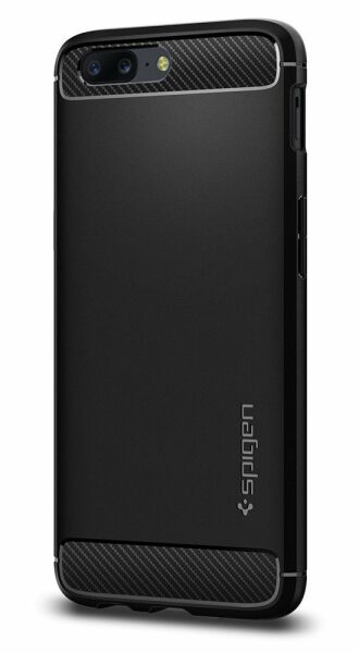 Spigen OnePlus 5 ile Uyumlu Kılıf Rugged Armor Black