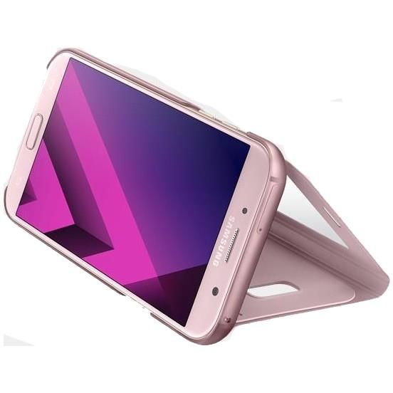 Galaxy A7(2017) ile Uyumlu S View Cover Pembe EF-CA720PPEGWW