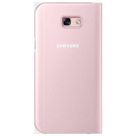 Galaxy A7(2017) ile Uyumlu S View Cover Pembe EF-CA720PPEGWW