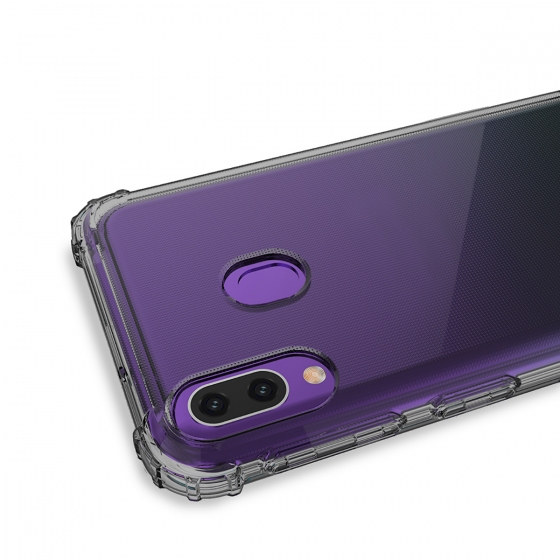 Blogy P20 Lite ile Uyumlu Crystal Fit Kılıf Smoke Black