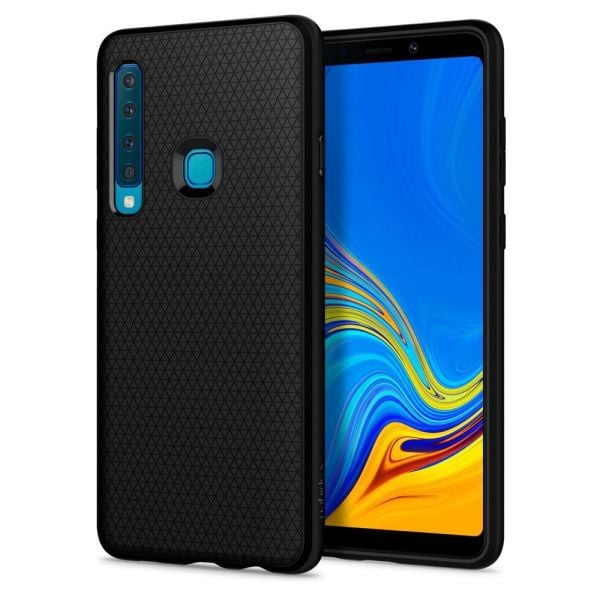 Spigen Galaxy A9 2018 ile Uyumlu Kılıf Liquid Air Matte Black