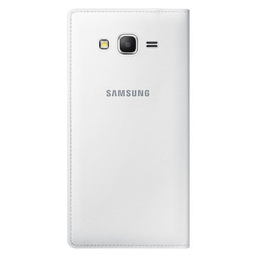 Galaxy Grand Prime ile Uyumlu Kılıf Flip Wallet Beyaz EF-WG530BWSEGWW