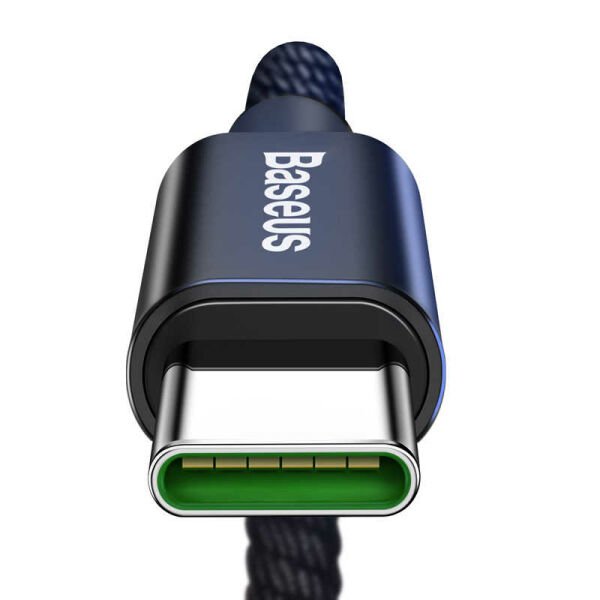 Baseus Double Fast Charger USB Cable Usb For Type-C 5A 1M Siyah