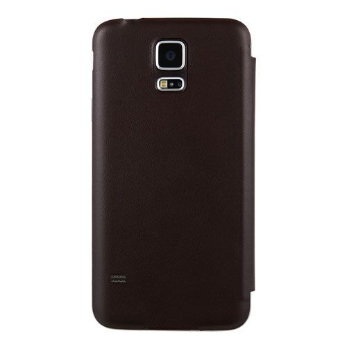 Anymode G900 Galaxy S5 ile Uyumlu View Flip Cover Kılıf Kahve
