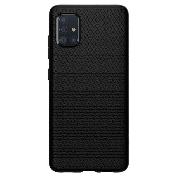 Spigen Galaxy A51 ile Uyumlu Kılıf Liquid Air Matte Black