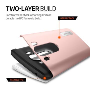 Spigen V10 ile Uyumlu Kılıf Slim Armor Rose Gold