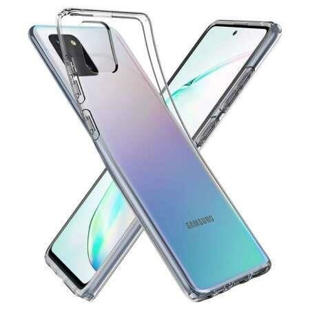 Spigen Galaxy Note 10 Lite ile Uyumlu Kılıf Liquid Crystal 4 Tarafı Tam Koruma Crystal Clear