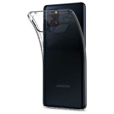 Spigen Galaxy Note 10 Lite ile Uyumlu Kılıf Liquid Crystal 4 Tarafı Tam Koruma Crystal Clear