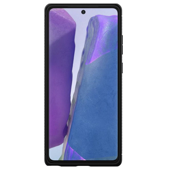 Spigen Galaxy Note 20 ile Uyumlu Kılıf Rugged Armor Black