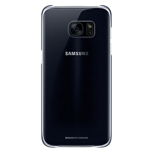 Galaxy S7 Edge ile Uyumlu Clear Back Cover Kılıf Siyah EF-QG935CBEGWW(Out)