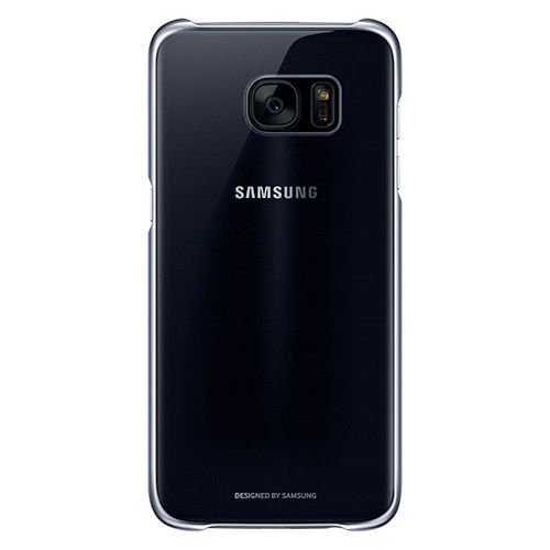Galaxy S7 Edge ile Uyumlu Clear Back Cover Kılıf Siyah EF-QG935CBEGWW(Out)
