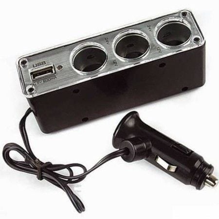 3X Çakmaklık Çıkışlı 1X Usb Çıkışlı Araç Çakmaklık Çoğaltıcı