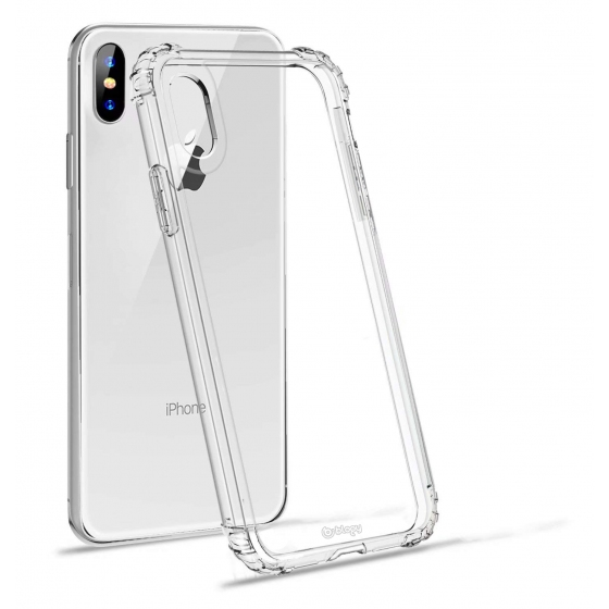 Blogy iPhone Xs Max ile Uyumlu Crystal Fit Kılıf Crystal Clear