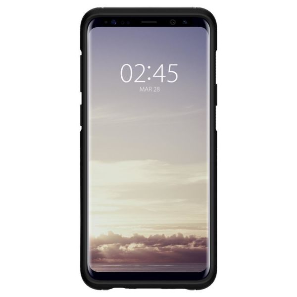 Spigen Galaxy S9 Plus ile Uyumlu Kılıf Hybrid Armor Black
