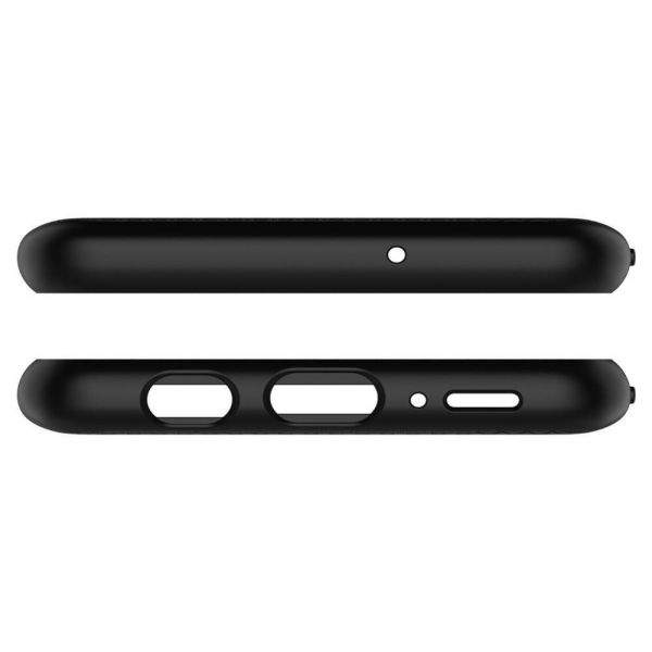 Spigen Galaxy A7 (2018) ile Uyumlu Kılıf Liquid Air Matte Black