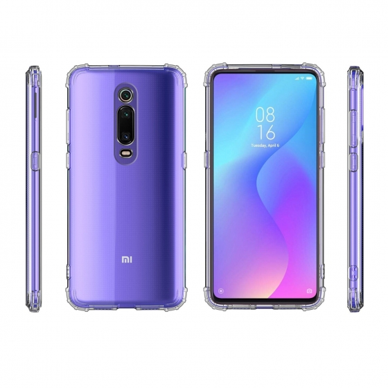Blogy Mi 9T ile Uyumlu Crystal Fit Kılıf Crystal Clear