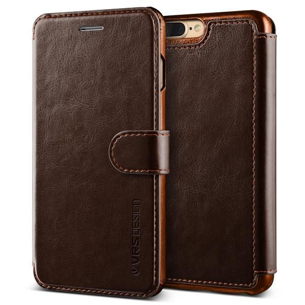 VRS Design iPhone 8 Plus / 7 Plus ile Uyumlu Layered Dandy Kılıf Dark Brown