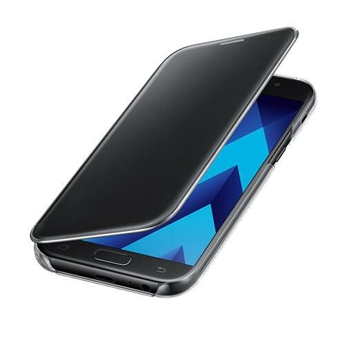 Galaxy A5(2017) ile Uyumlu Clear View Cover Kılıf Siyah EF-ZA520CBEGWW