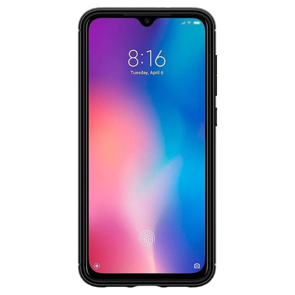 Spigen Mi 9 SE ile Uyumlu Kılıf Rugged Armor Matte Black