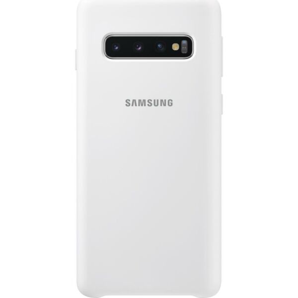 Galaxy S10 ile Uyumlu Kılıf Silicone Cover Beyaz EF-PG973TWEGWW (Out)