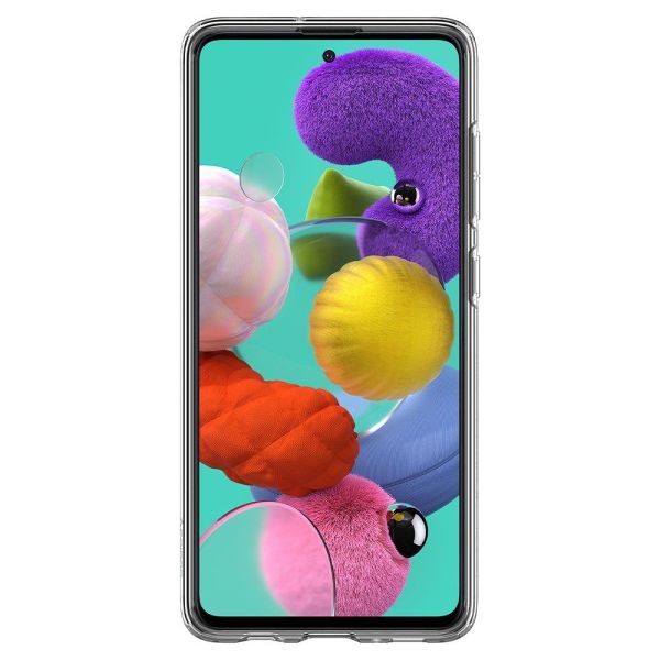 Spigen Galaxy A51 ile Uyumlu Kılıf Crystal Flex Crystal Clear