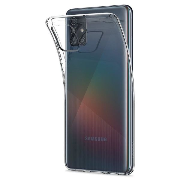 Spigen Galaxy A51 ile Uyumlu Kılıf Crystal Flex Crystal Clear