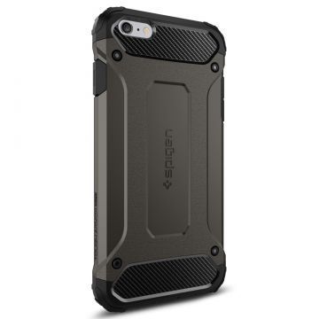 Spigen iPhone 6 Plus/6s Plus ile Uyumlu Kılıf Tough Armor Tech Gun Metal