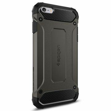 Spigen iPhone 6 Plus/6s Plus ile Uyumlu Kılıf Tough Armor Tech Gun Metal