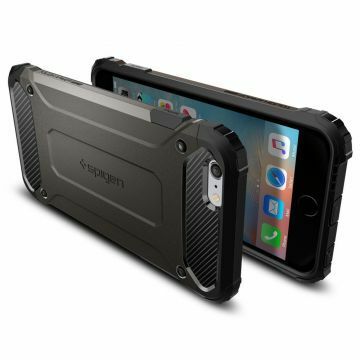 Spigen iPhone 6 Plus/6s Plus ile Uyumlu Kılıf Tough Armor Tech Gun Metal