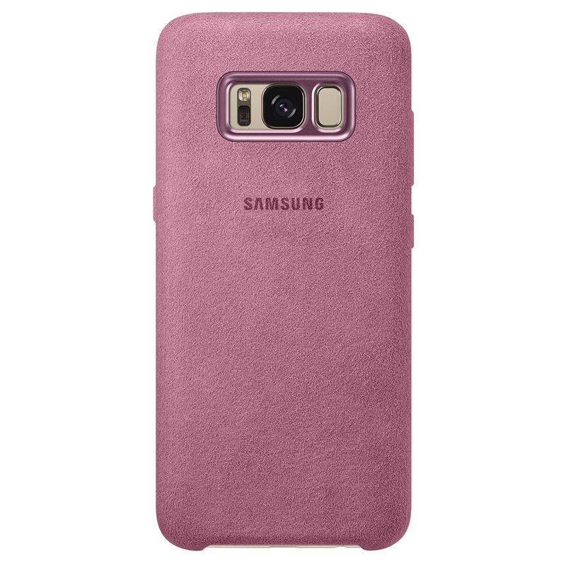 Galaxy S8 ile Uyumlu Alcantara Kılıf Pink EF-XG950APEGWW