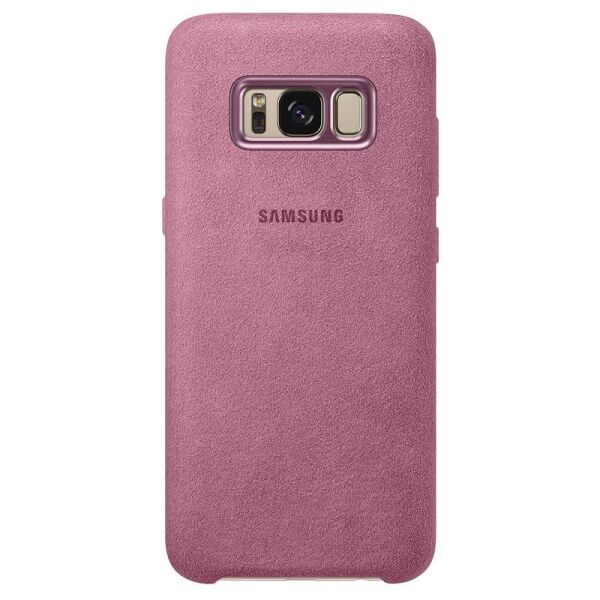 Galaxy S8 ile Uyumlu Alcantara Kılıf Pink EF-XG950APEGWW