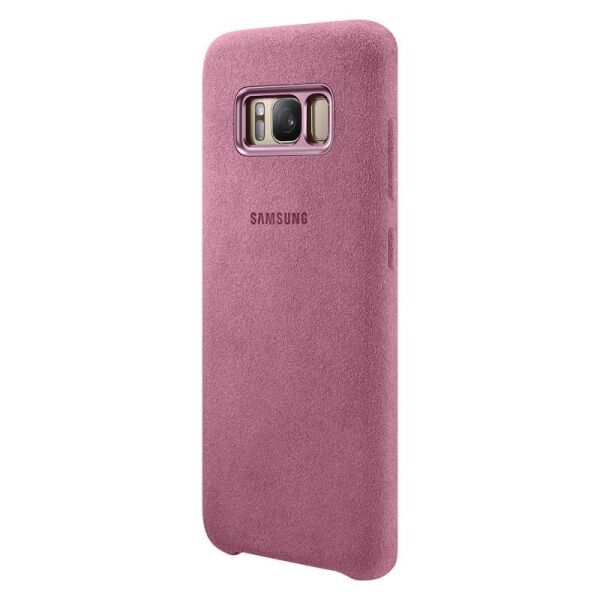Galaxy S8 ile Uyumlu Alcantara Kılıf Pink EF-XG950APEGWW