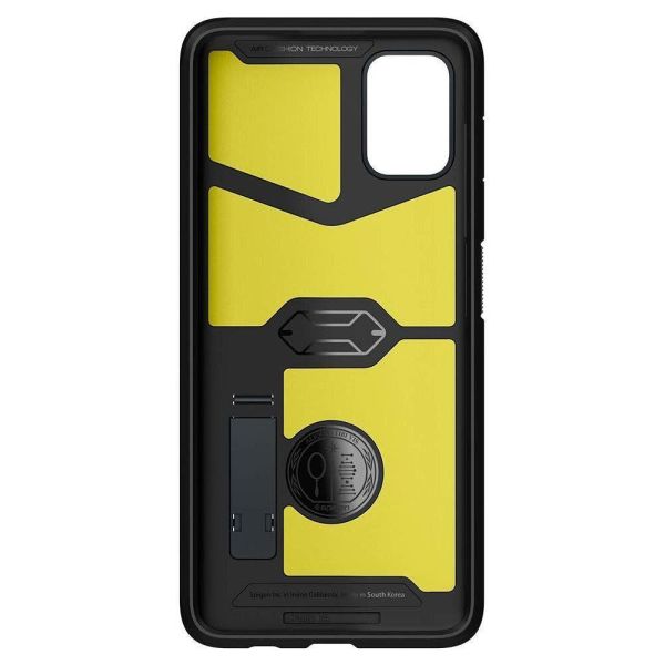 Spigen Galaxy A51 ile Uyumlu Kılıf Tough Armor Metal Slate