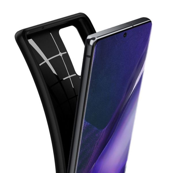Spigen Galaxy Note 20 ile Uyumlu Kılıf Core Armor Black