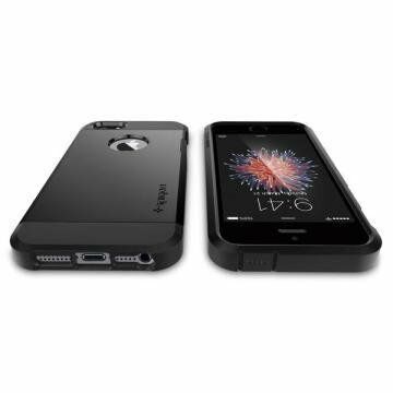 Spigen iPhone 5,5s,SE ile Uyumlu Kılıf Tough Armor Black