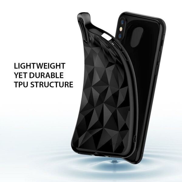 Ringke Air Prism 3D Elmas Yansıması iPhone XS ile Uyumlu KIlıf Ink Black