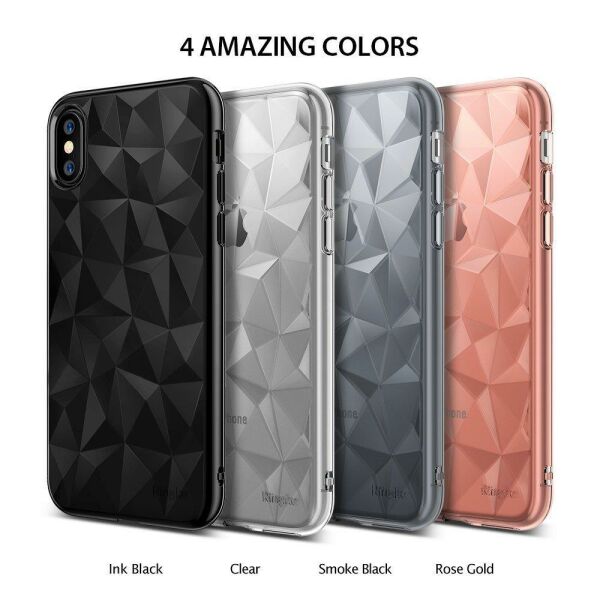 Ringke Air Prism 3D Elmas Yansıması iPhone XS ile Uyumlu KIlıf Ink Black