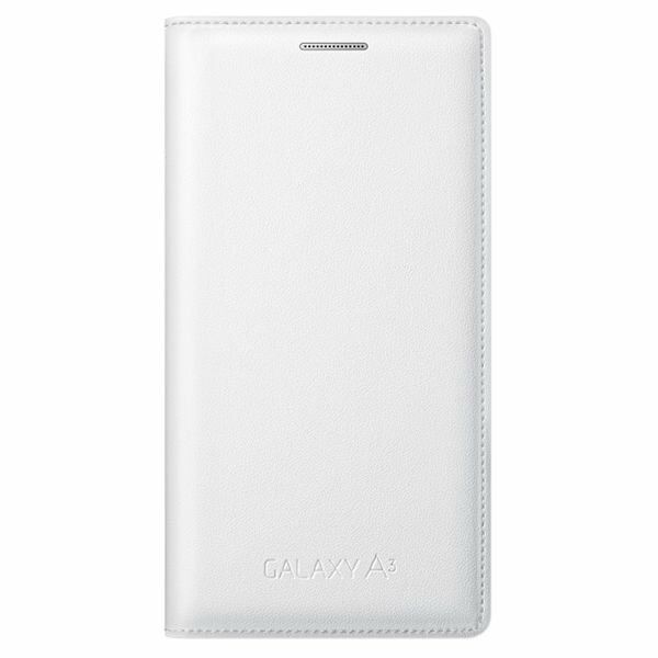 Galaxy A3 (2015) ile Uyumlu Kılıf Flip Cover Beyaz EF-FA300BW