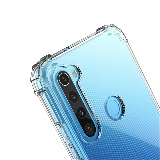Blogy RedMi Note 8 ile Uyumlu Crystal Fit Kılıf Crystal Clear