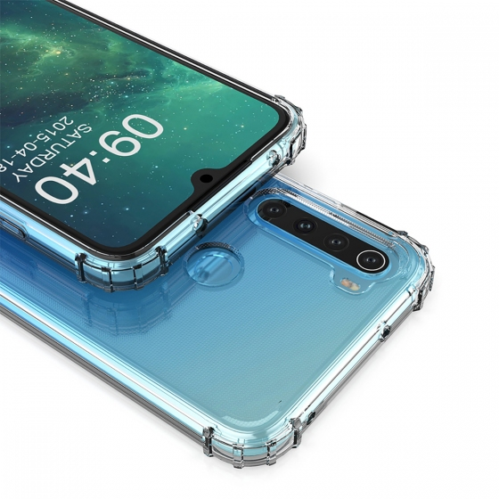 Blogy RedMi Note 8 ile Uyumlu Crystal Fit Kılıf Crystal Clear