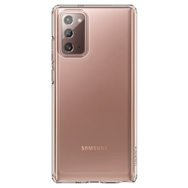 Spigen Galaxy Note 20 ile Uyumlu Kılıf Crystal Hybrid Crystal Clear