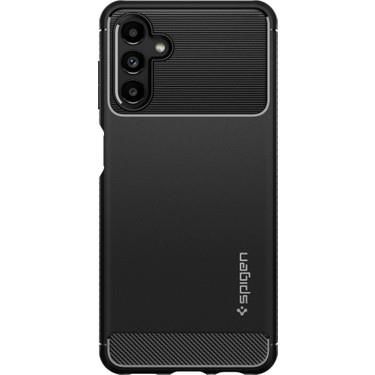 Spigen Galaxy A13 ile Uyumlu Kılıf Rugged Armor Matte Black