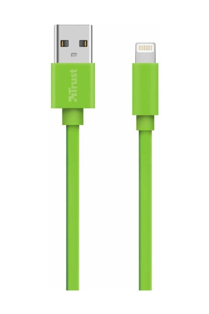 Trust 20130 Flat Lightning Kablo 1m Yeşil