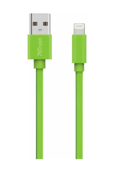 Trust 20130 Flat Lightning Kablo 1m Yeşil