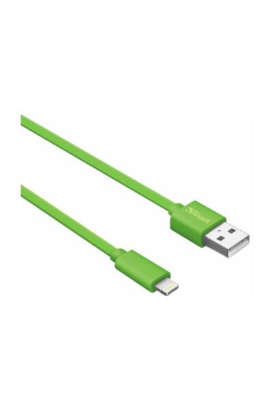 Trust 20130 Flat Lightning Kablo 1m Yeşil